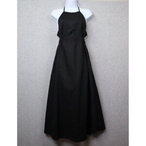 Birgitte Herskind Petra Dress Midi Womens US 4 XS Black‎ Halter Cotton New